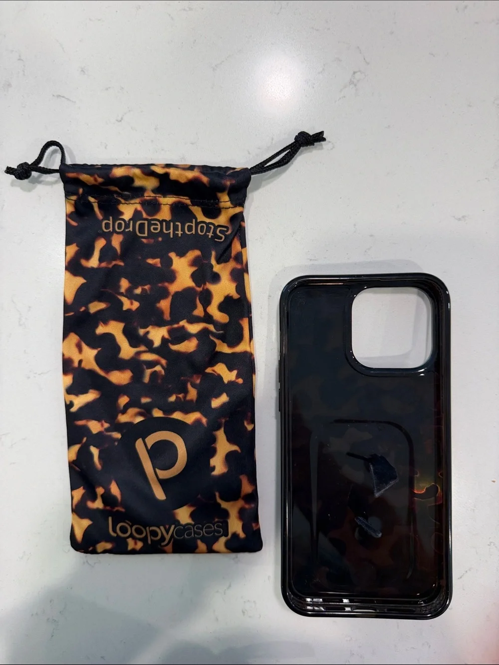 Loopy Case Tortoiseshell Phone Case in Black and Brown - iPhone 15 Pro Max